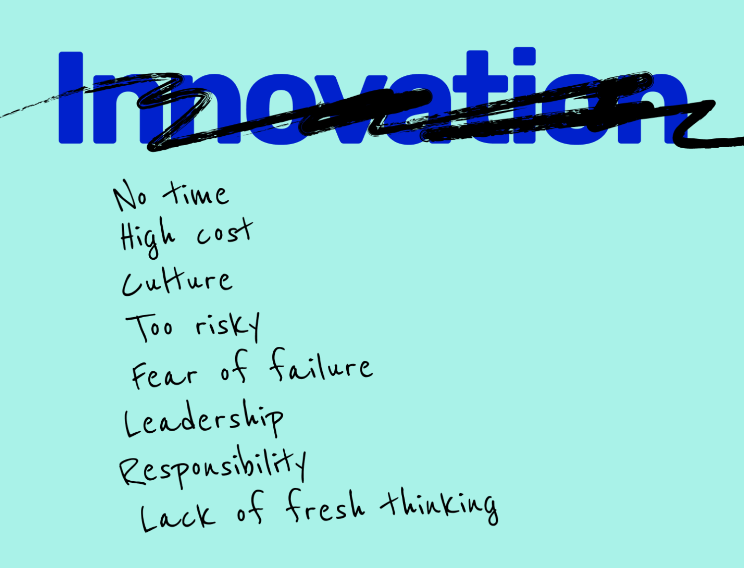 8 reasons businesses don’t do innovation (and our brilliant solutions)